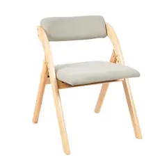 KLIK - Silla Betlahem de madera plegable acolchada - Gris