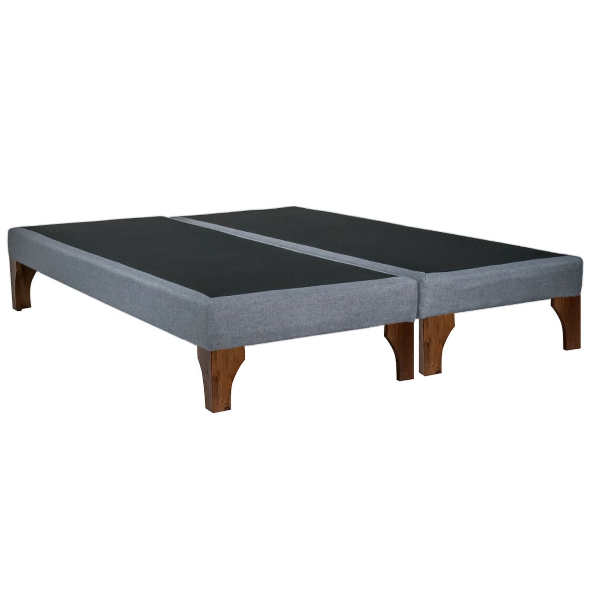 BLOCCARE - Base De Cama King Div L200 cm con patas 24 cm R.Colchon V.Elastico
