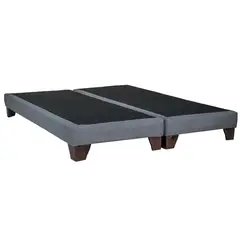 BLOCCARE - Base De Cama King Div Box 13 cm largo 200cm con patas madera 11 cm