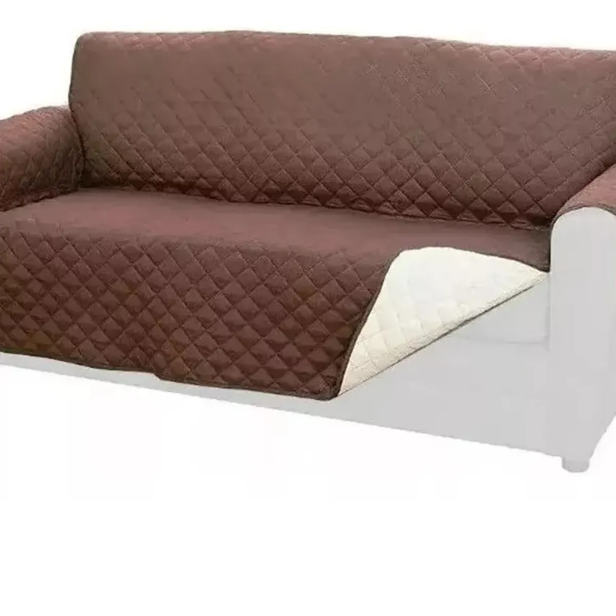 GENERICO - Cubre Sofá 3 Cuerpos Mascotas Perros Gatos Color Marrón