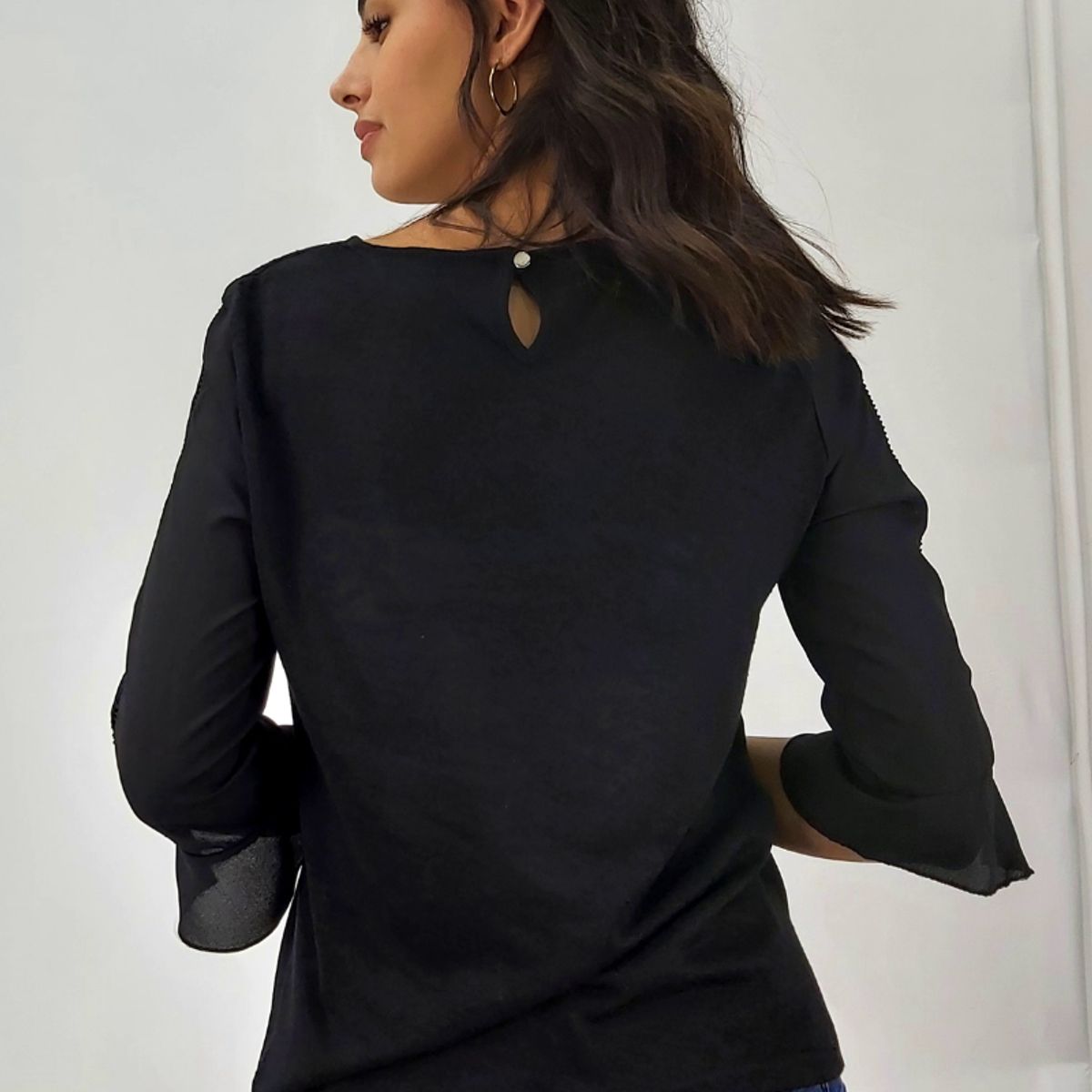 TENTATION - Bluson  Manga 3/4 Black Tentation