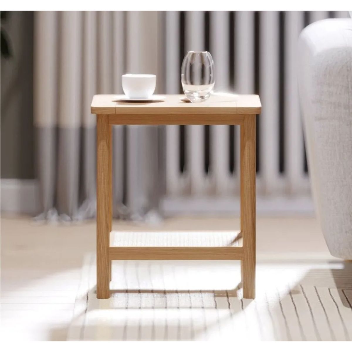 SPACEZAT - Mesa Auxiliar Velador Ratan Fasano