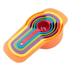 VHEX - 6 Cucharas Medidoras Cocina Repostería Medida Tazas