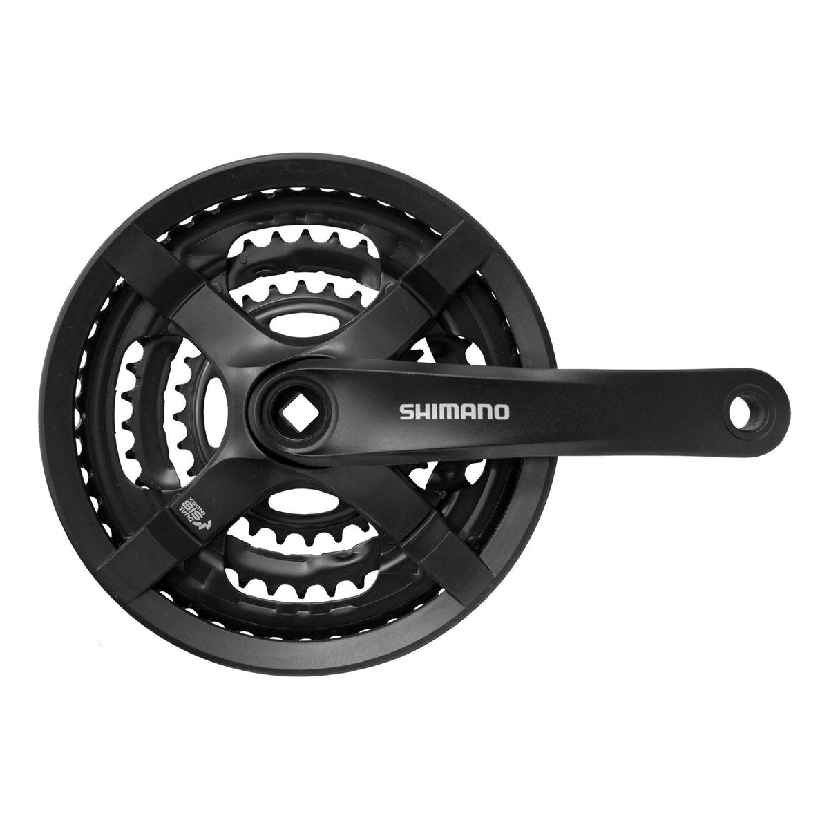 SHIMANO - Volante Shimano Fc-ty501 6/7/8v, 170mm, 48x38x28t Negro