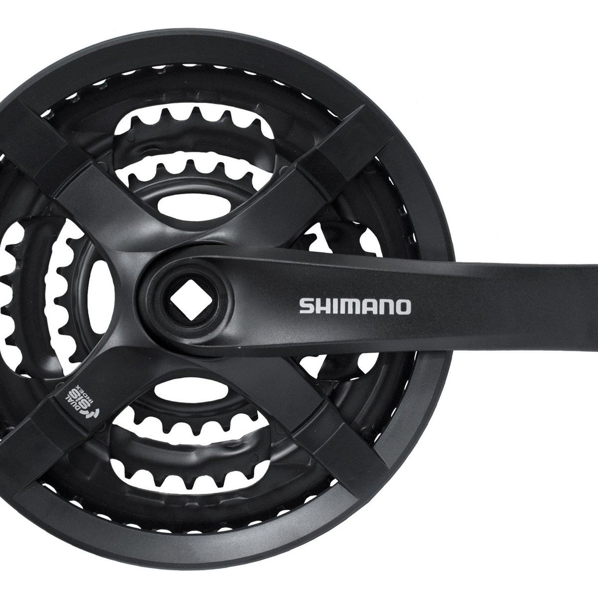 SHIMANO - Volante Shimano Fc-ty501 6/7/8v, 170mm, 48x38x28t Negro (en