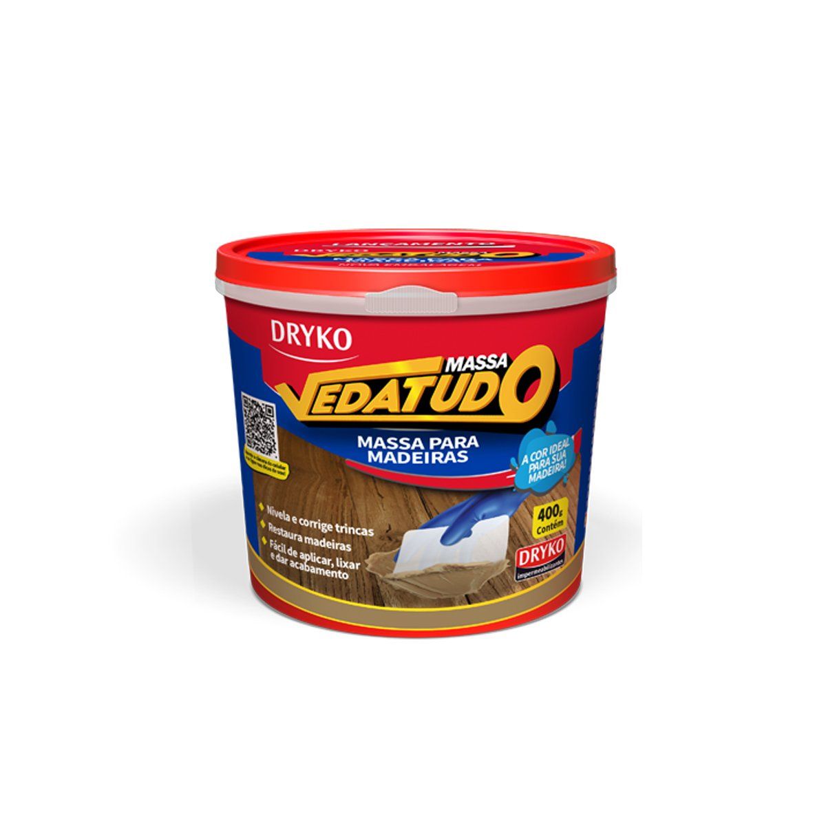 GENERICO - Dryko masa Vedatudo repara madera 400 gr.-Marfil