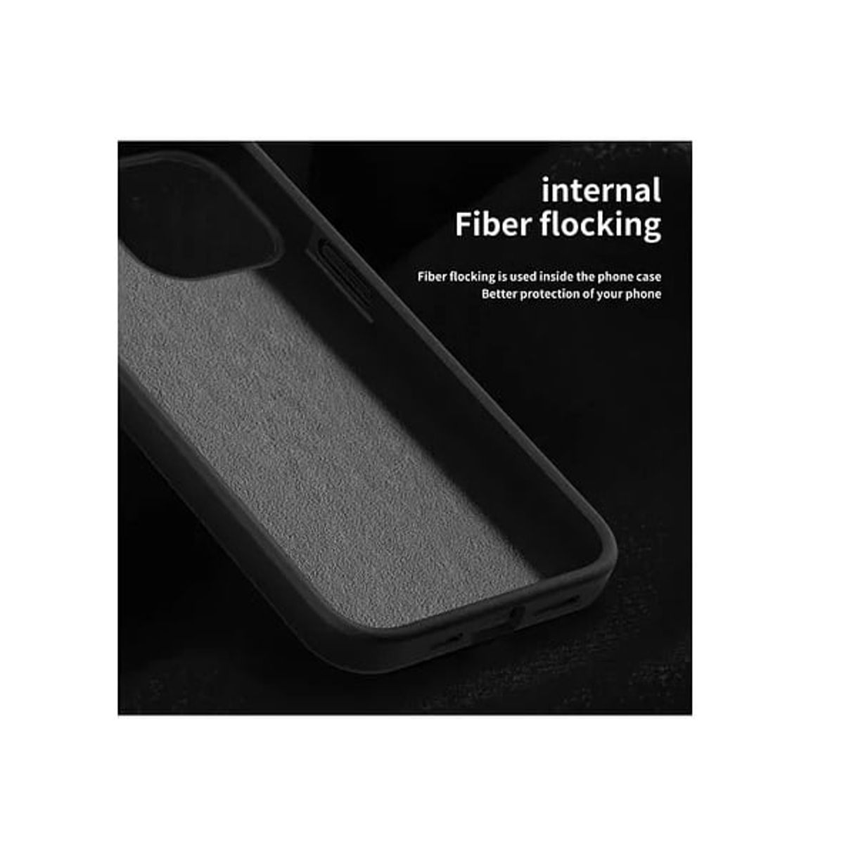 GENERICO - Carcasa De Silicona Para iPhone 16 Pro - Negro