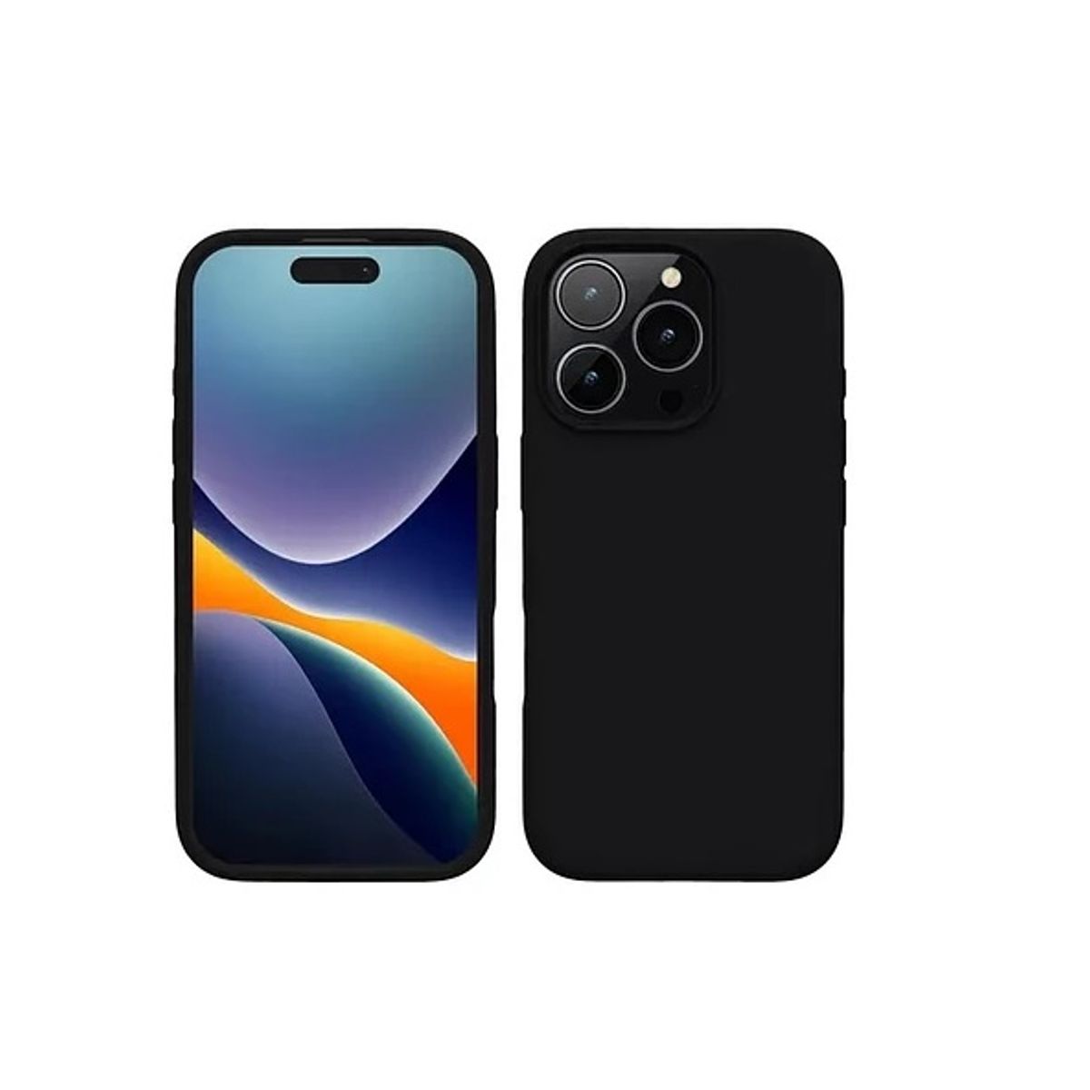 GENERICO - Carcasa De Silicona Para iPhone 16 Pro - Negro