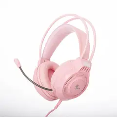 XTECH - Audífonos Gaming Khione Alámbricos Micrófono Rosa - Rosa