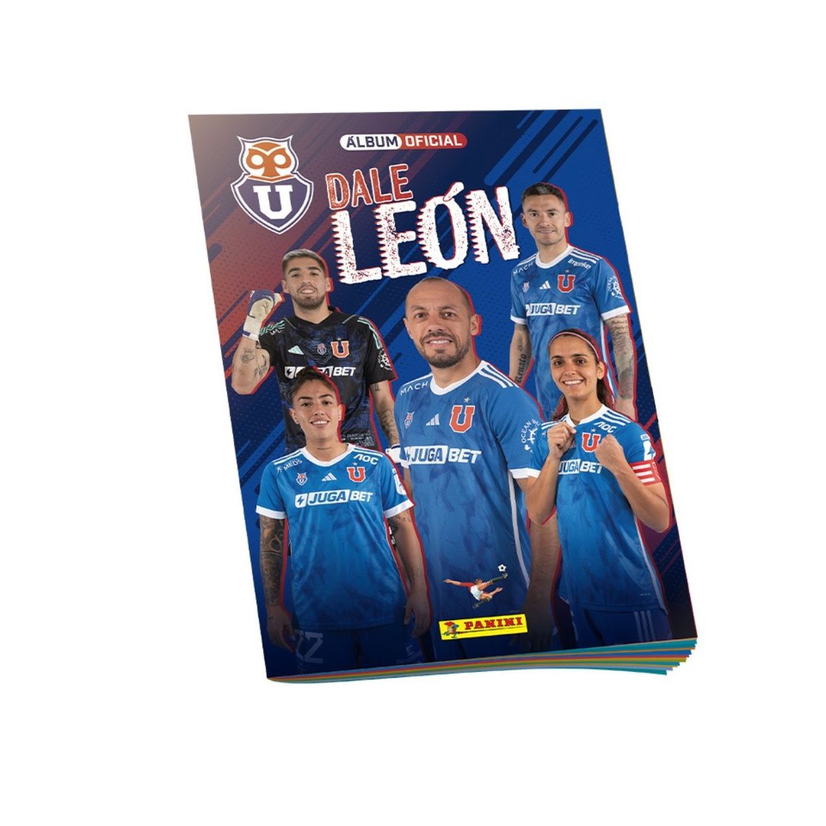 PANINI CHILE - Pack Álbum + 40 Sobres Universidad De Chile - Dale León