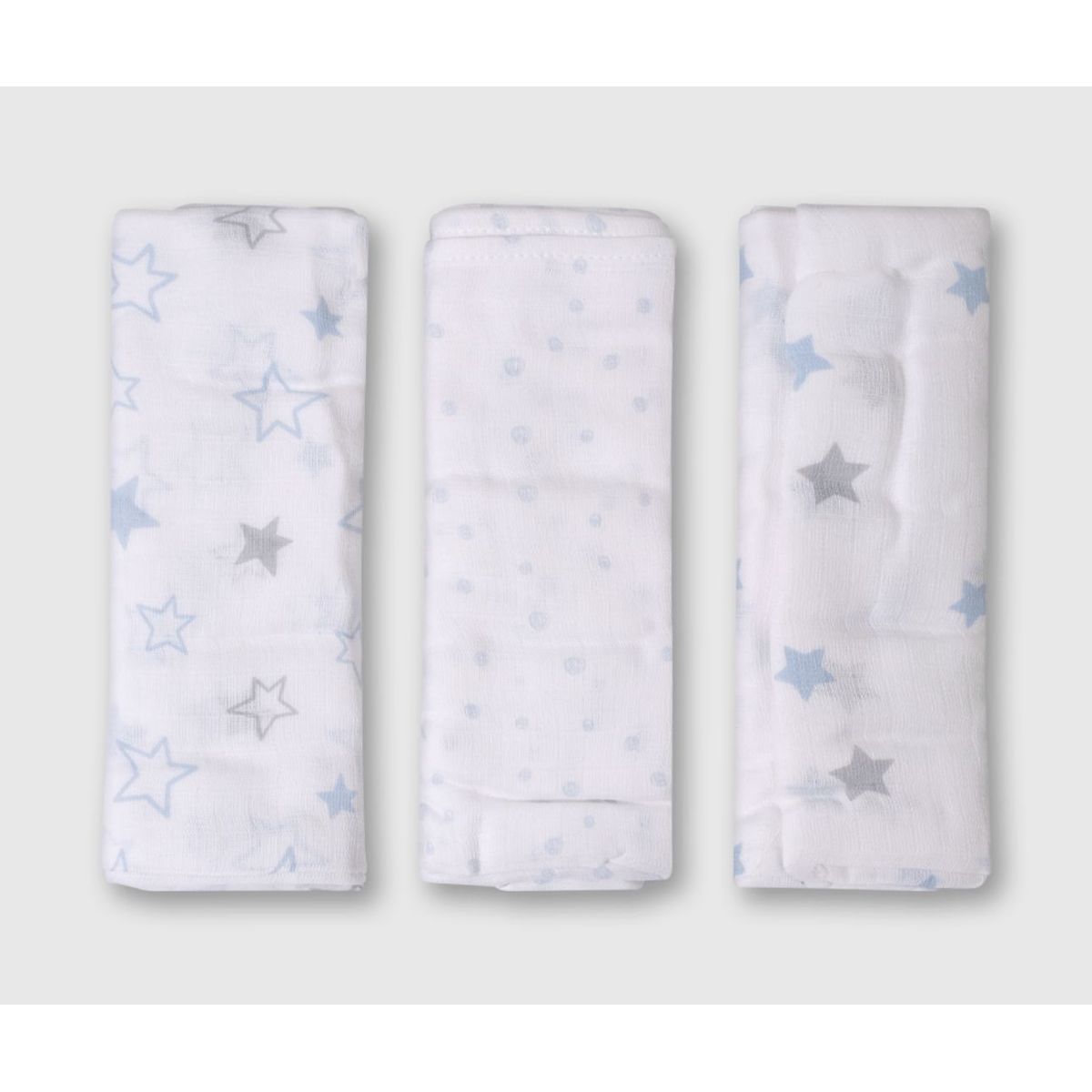 GENERICO - Pack 2 Mantas Muselina Para Bebé 120x110cm Algodón