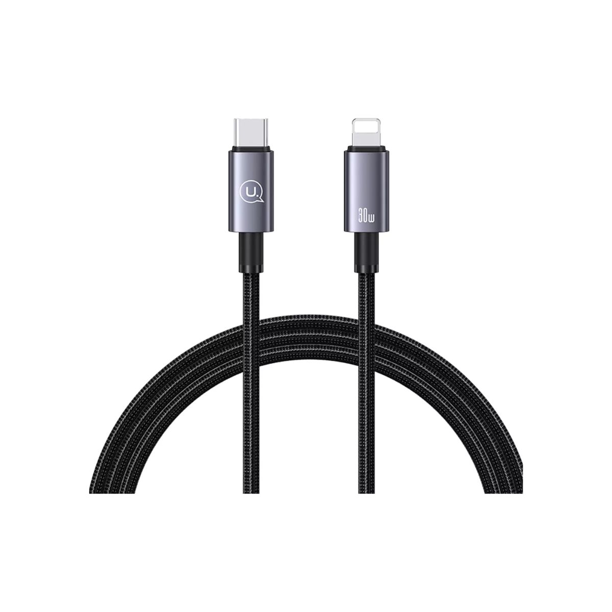 USAMS - Cable Para iPhone Tipo C Usams SJ679 30 W Carga Rapida 25cm