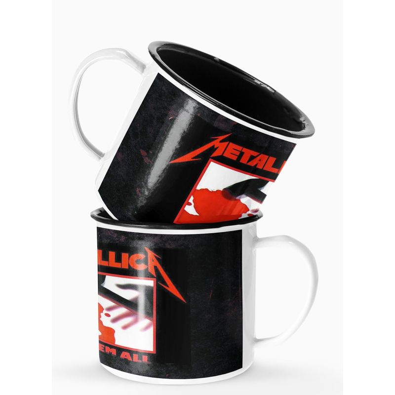 S/M - Taza Lechero Enlozado Metallica Kill
