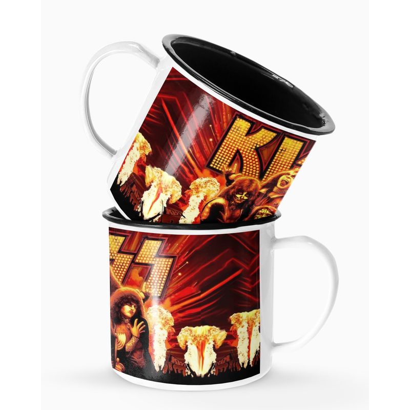 S/M - Taza Lechero Enlozado Kiss 2