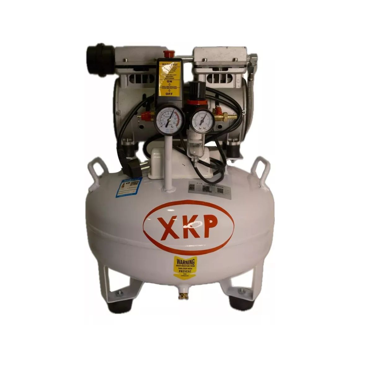 GENERICO - Compresor De Aire 24 Litros Silencioso Libre Aceite Xkp