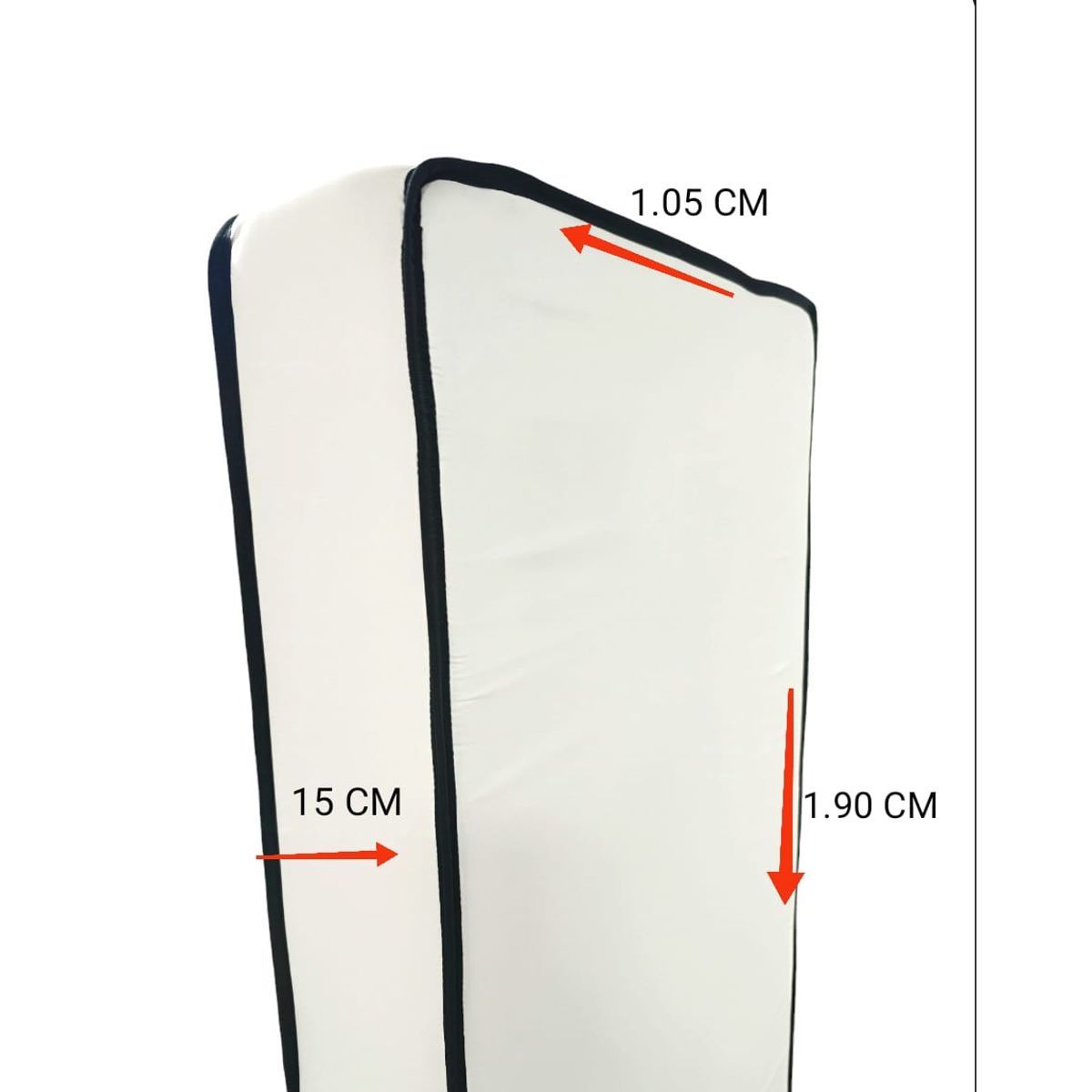 RECUTEX - COLCHONETA  ESPUMA  ECONOMICO CLIPPER LISO 1.5P  D15 X 12CM ALTO