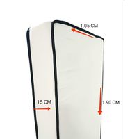 COLCHONETA ESPUMA ECONOMICO CLIPPER LISO 1.5P D15 X 12CM ALTO