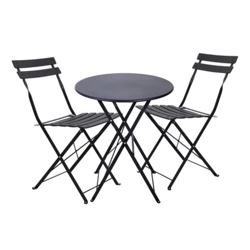 LUMAX - Set De 3 Piezas Para Jardin Mesa Y Sillas Para Exteriores