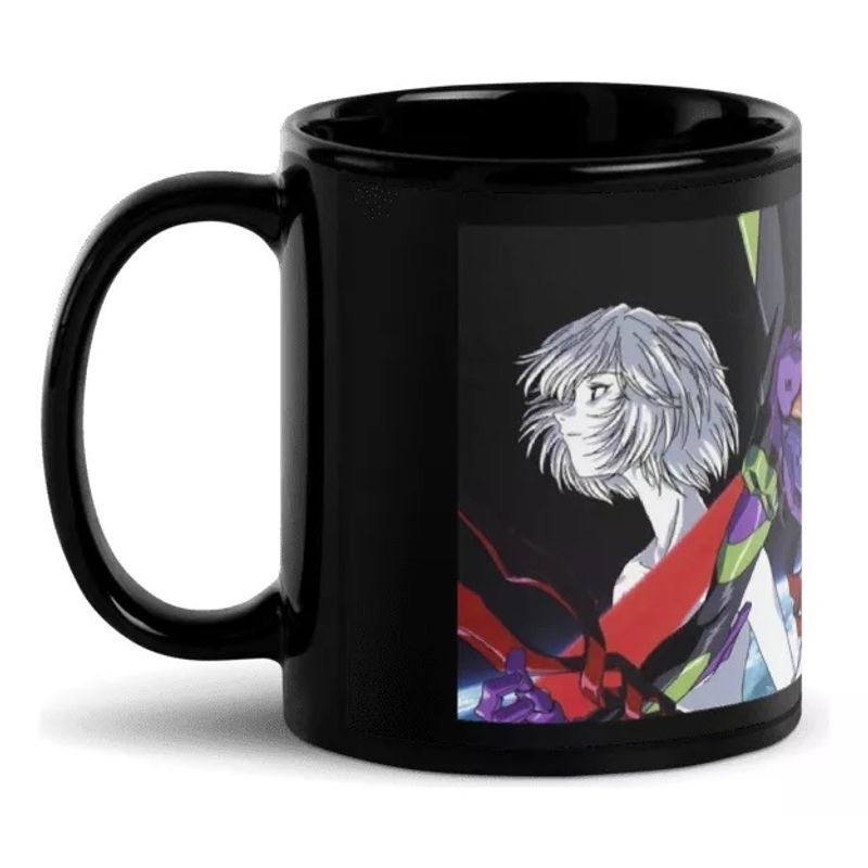 MI COMPRA ONLINE - Tazón Negro Estampado Anime Evangelion 325ml