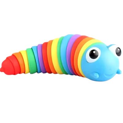 Imagen 2 del producto Juguete Antiestrés Gusano - Oruga De Colores Ultra Suave