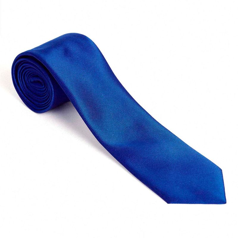 MAVIANNI - Corbata microfibra lisa formal clásica Azul Rey 7 cms Mavianni