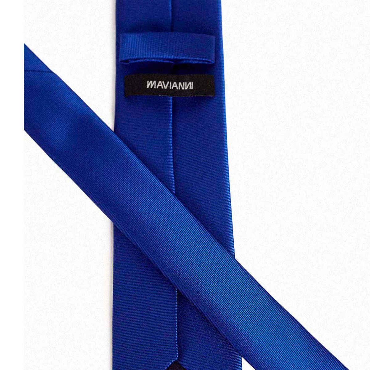 MAVIANNI - Corbata microfibra lisa formal clásica Azul Rey 7 cms Mavianni