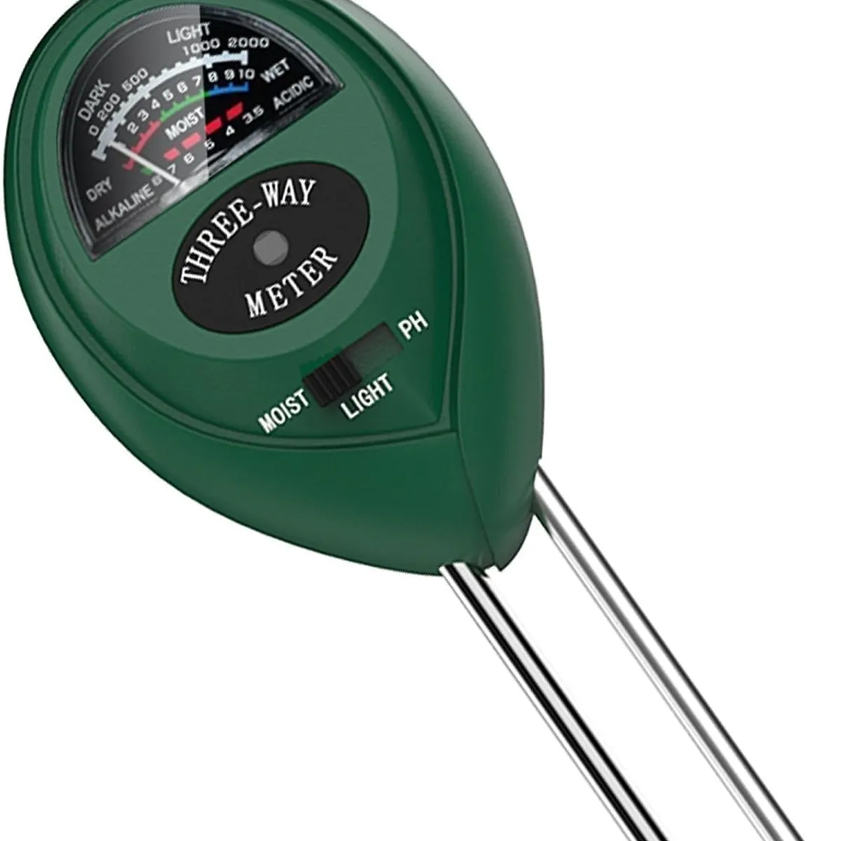 GENERICO - Medidor Humedad PH Suelo 3 en 1 Plantas Jardin No Usa Bateria