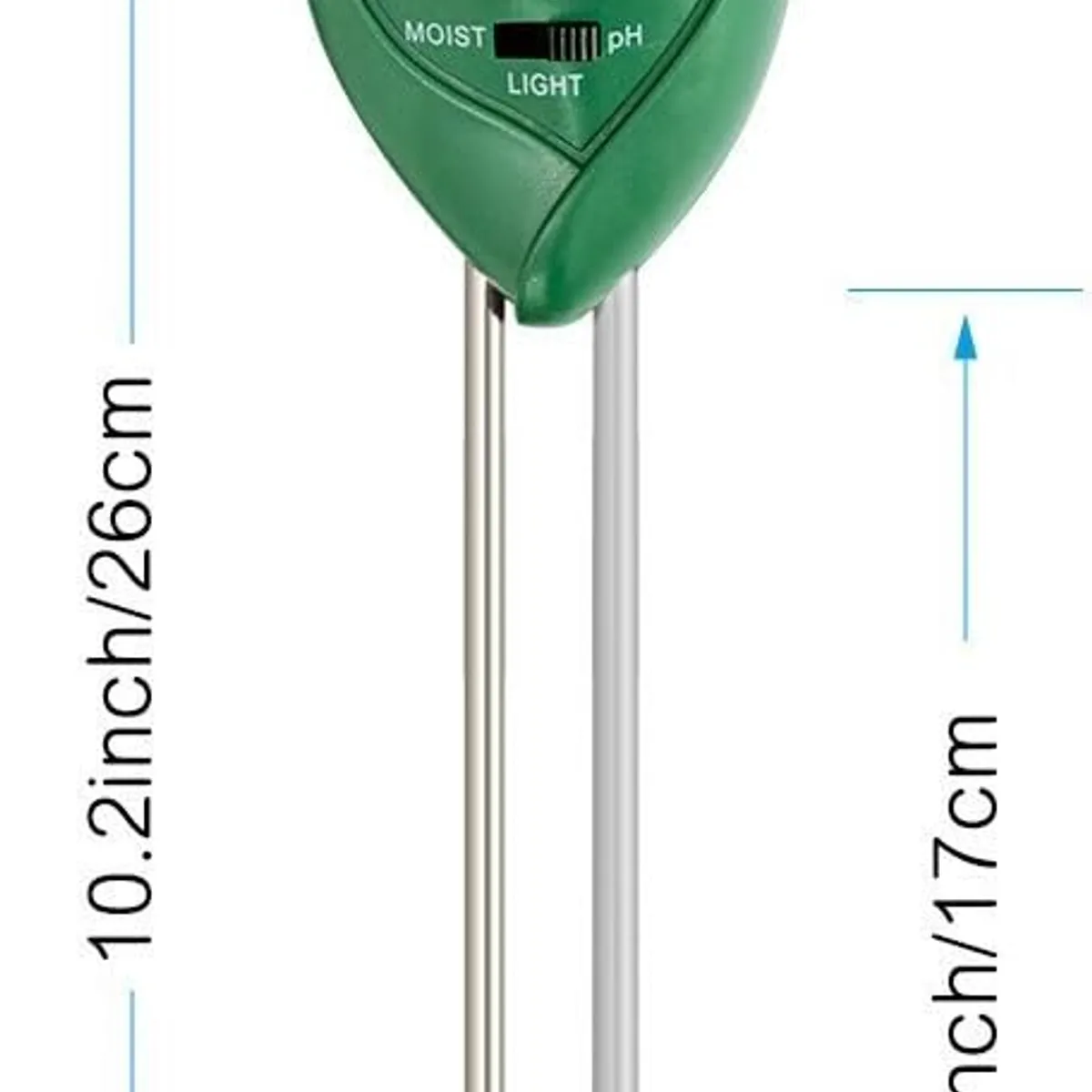 GENERICO - Medidor Humedad PH Suelo 3 en 1 Plantas Jardin No Usa Bateria