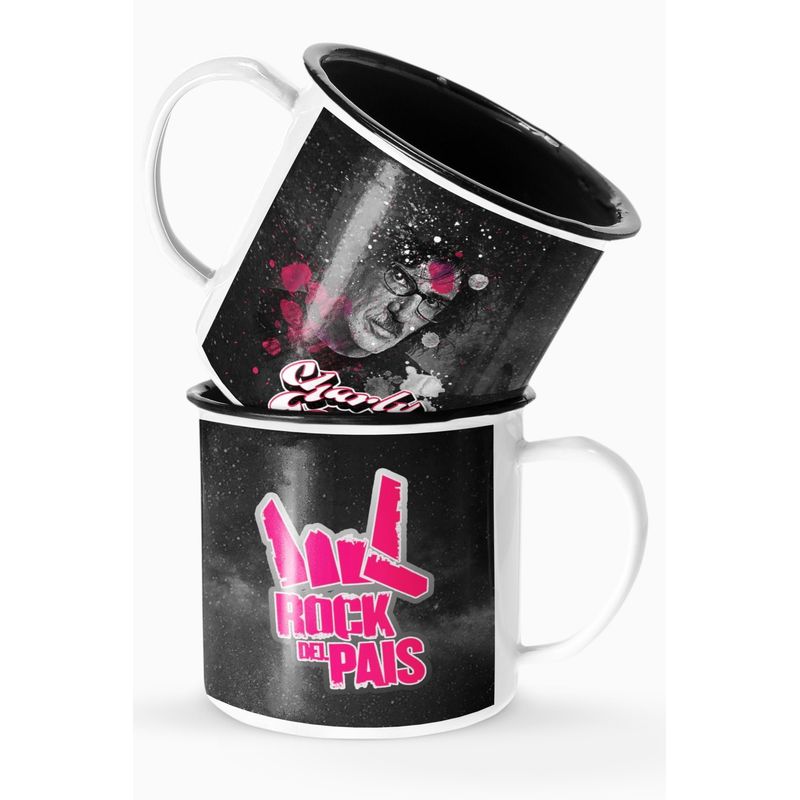 S/M - Taza Lechero Enlozado Charly Garcia