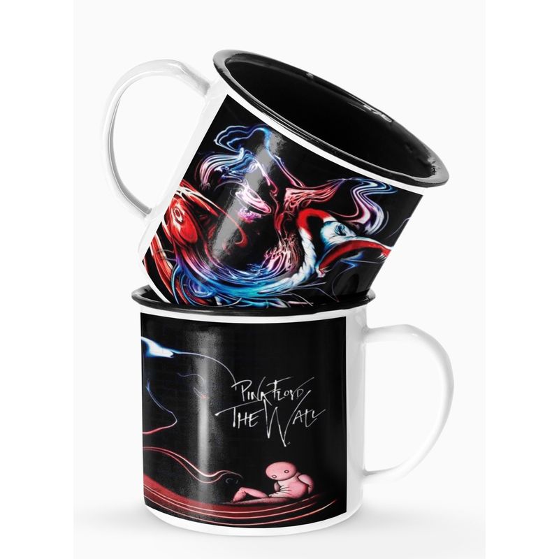 S/M - Taza Lechero Enlozado Pink Floyd The Wall 2
