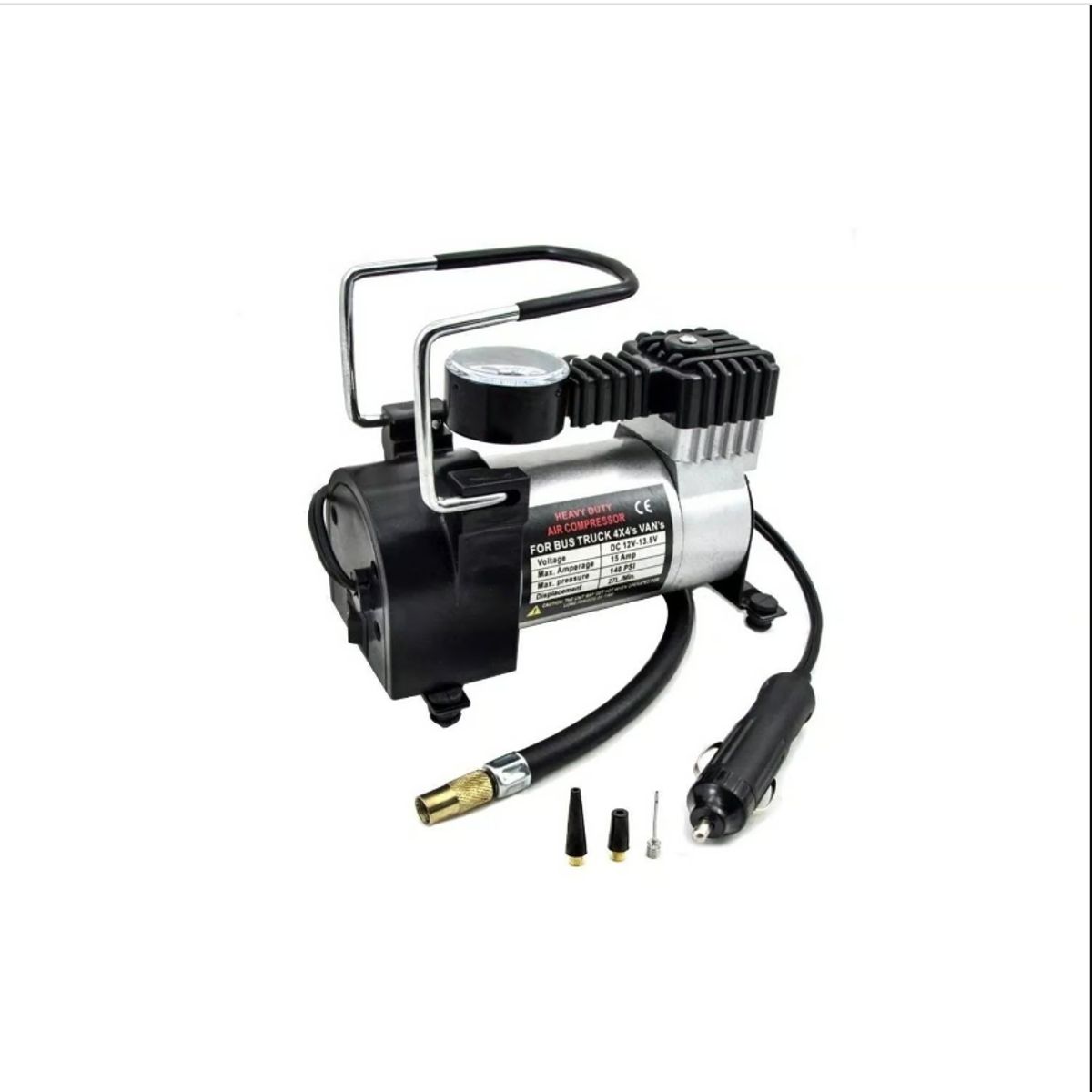GENERICO - Compresor De Aire 12v Inflador De Neumáticos 140 Psi