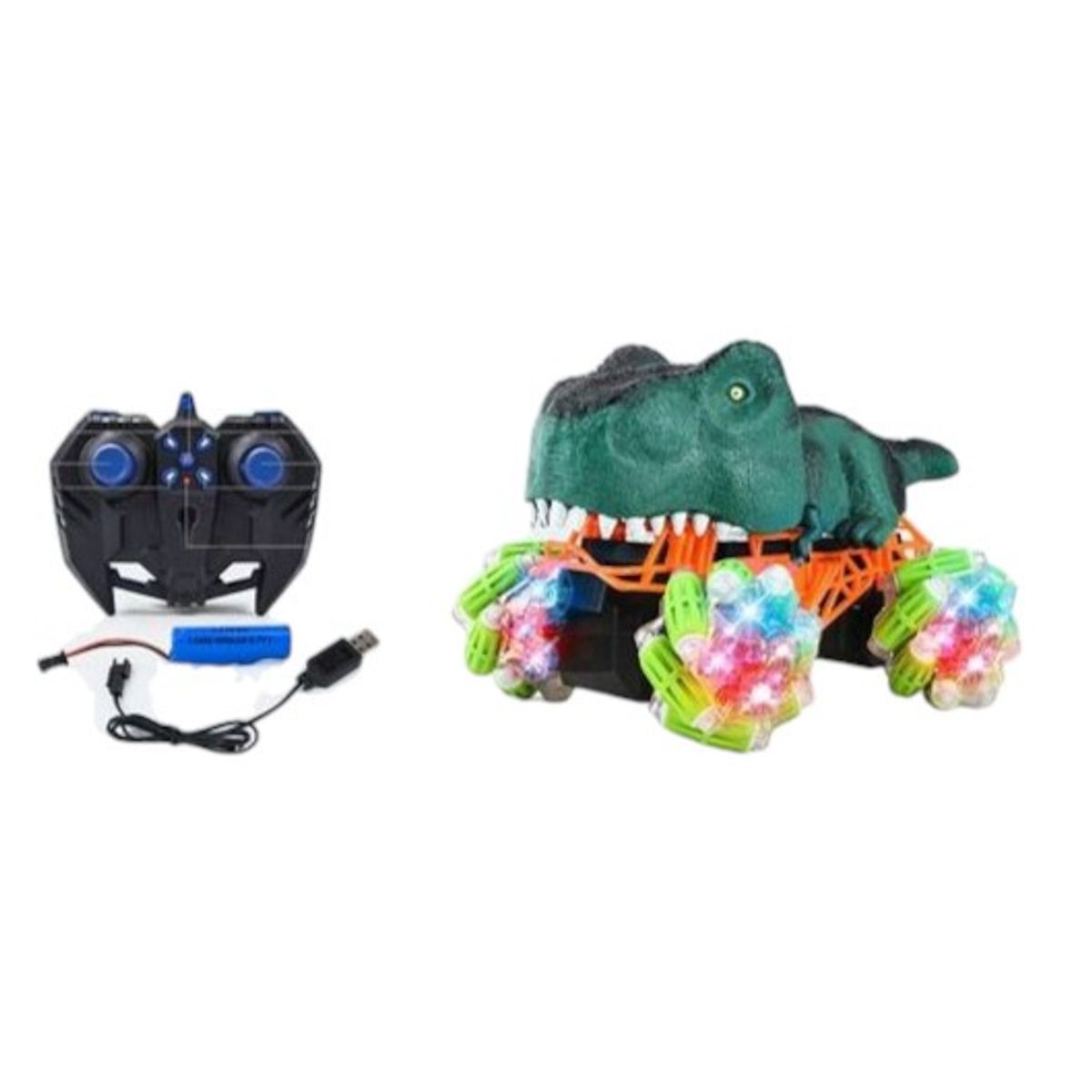 OEM - Dinosaurio Auto Control Remoto Recargable Carro loco Juguete Niño