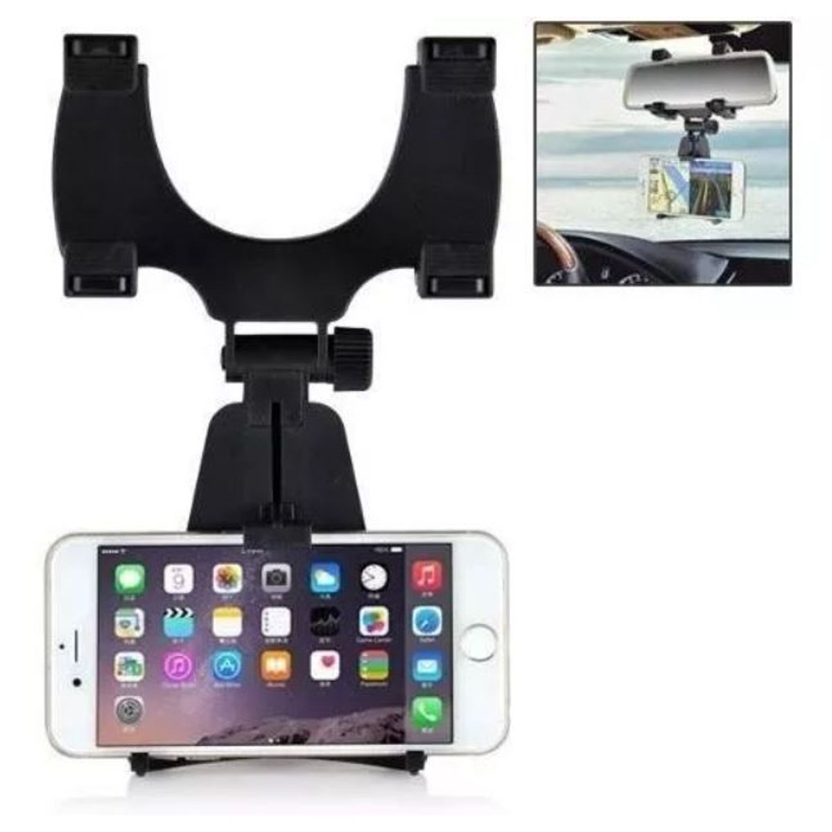 GENERICO - Porta Celular Para Espejo Retrovisor Universal