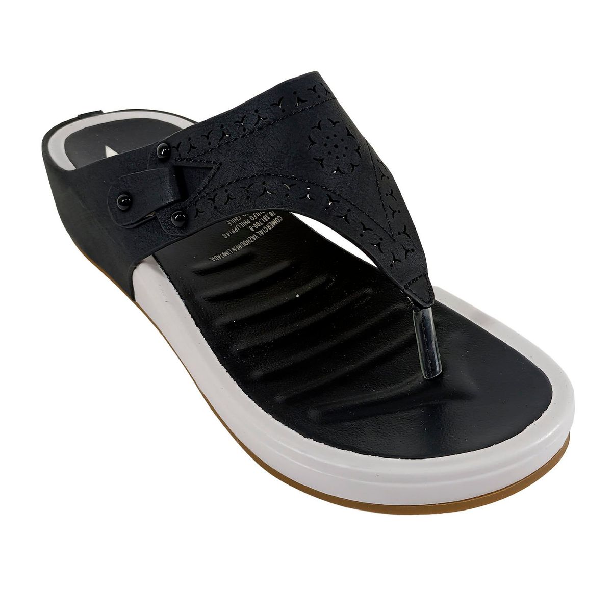 THUNDER BLUE - Sandalias de Mujer Plana Abierta.