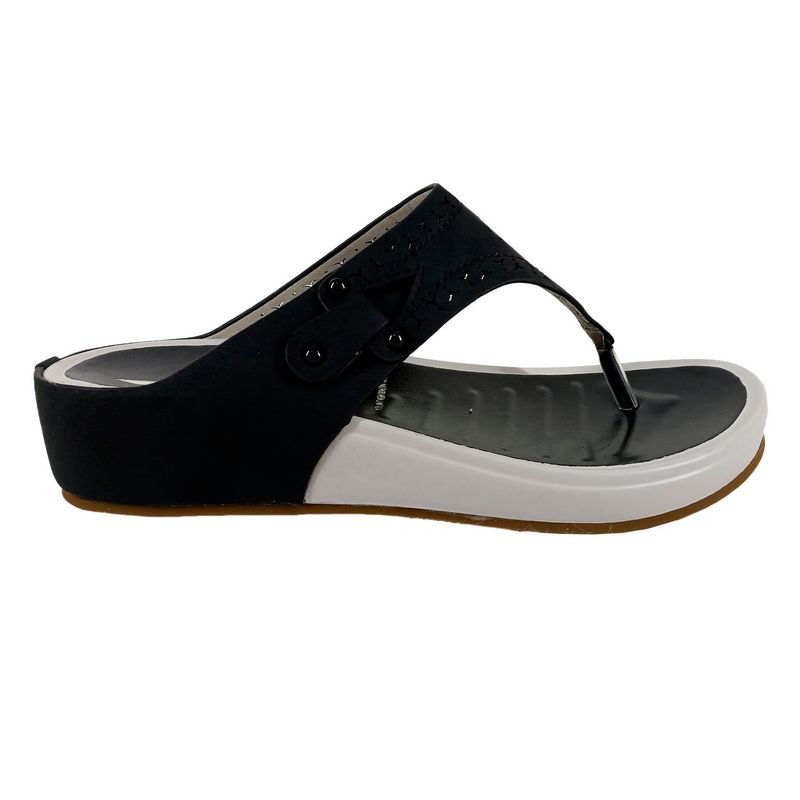 THUNDER BLUE - Sandalias de Mujer Plana Abierta.