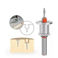 GENERICO - Broca Avellanado Con Tope Y Regulador De Altura 4mm