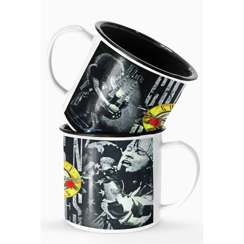 S/M - Taza Lechero Enlozado Guns And Roses Axel