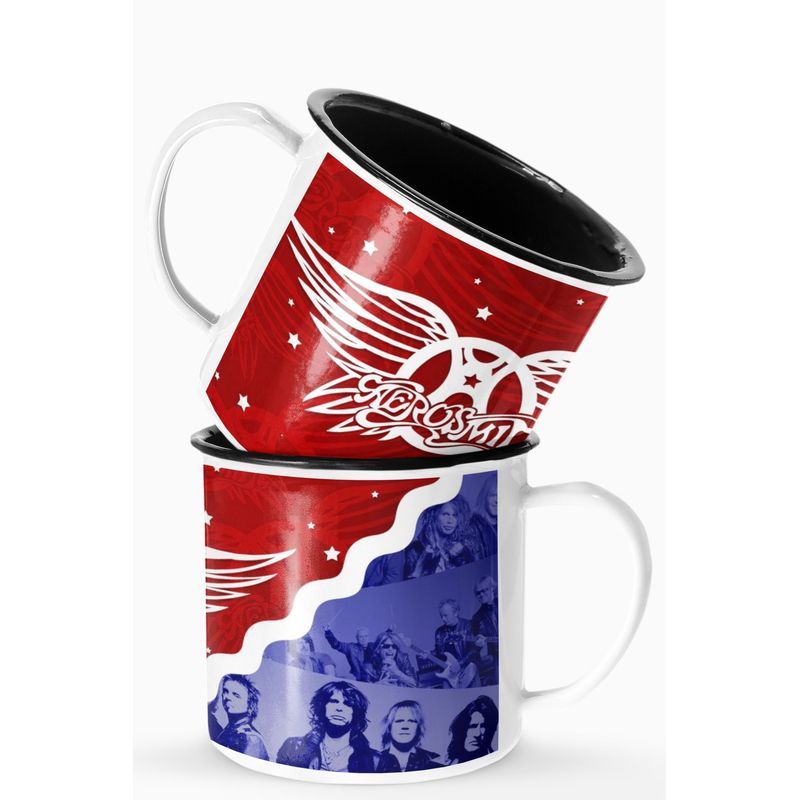 S/M - Taza Lechero Enlozado Aerosmith