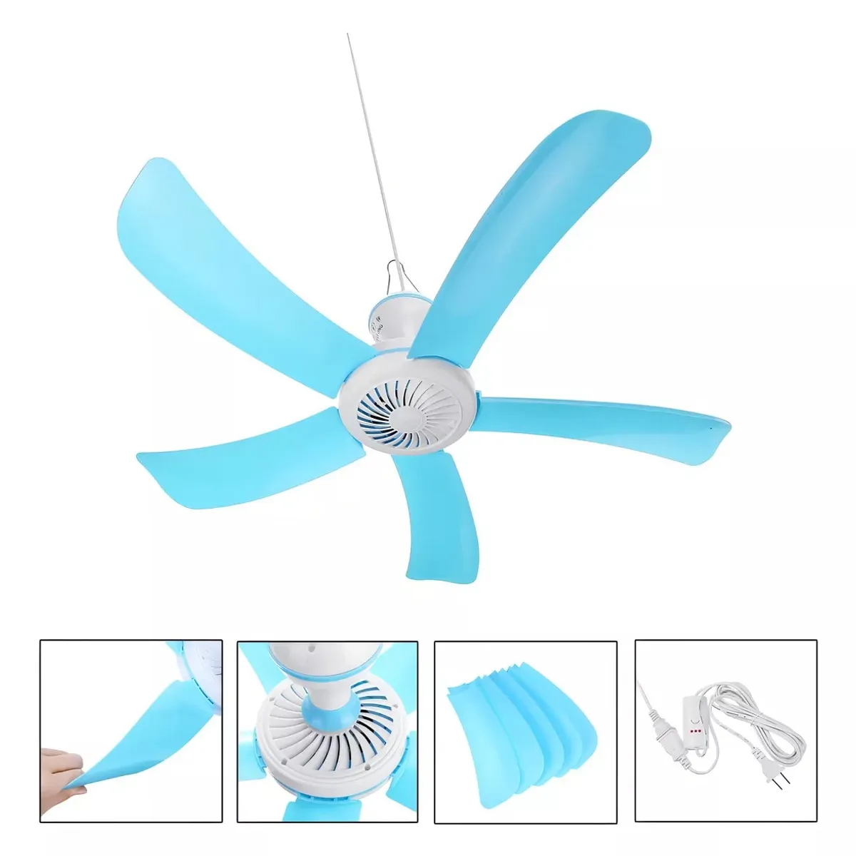 GENERICO - Ventilador Colgante De Techo Interior/exterior 5 Aspas