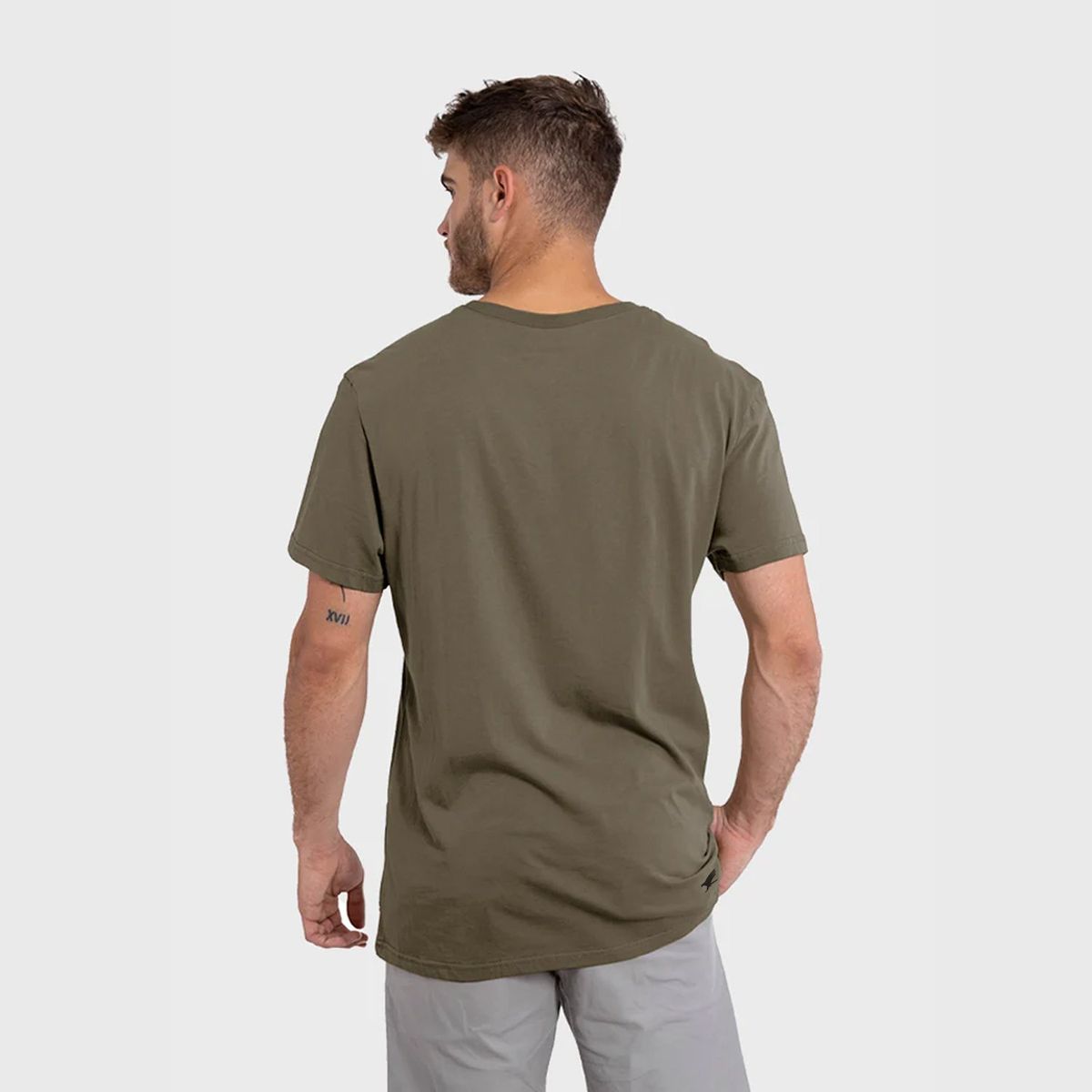 FALCONE - Polera Orgánica Rectangular Logo V2 Hombre Falcone