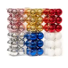 WAKESHOME - Pack 12 Esferas Navideña Bambalinas Adornos Arbolito Navidad