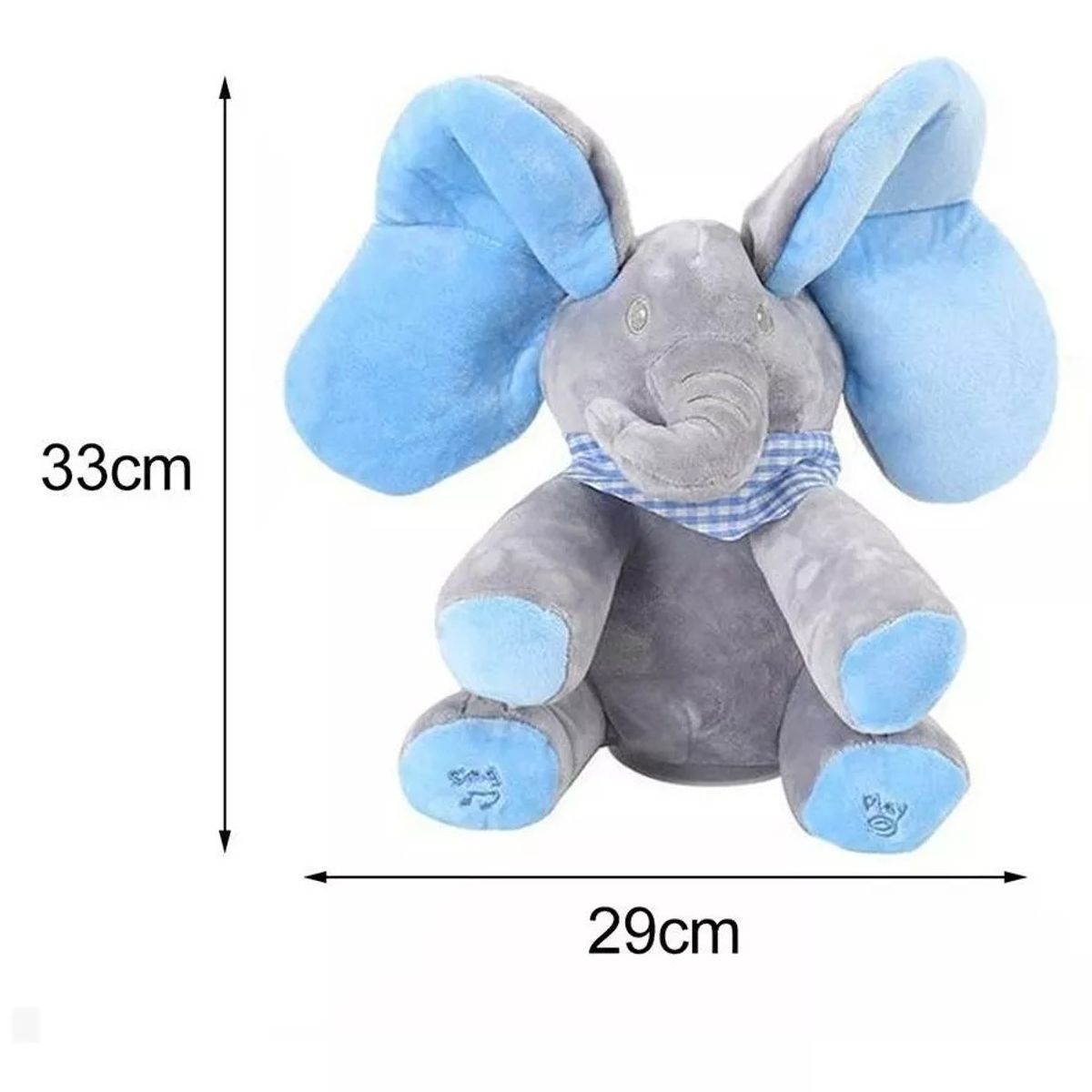 GENERICO - Elefante Peek A Boo Interactivo Flappy Rosado