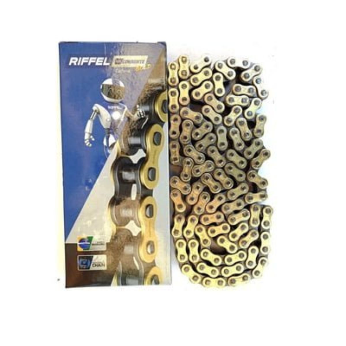 GENERICO - CADENA DE TRANSMISION RIFFEL 428H-140L DORADA
