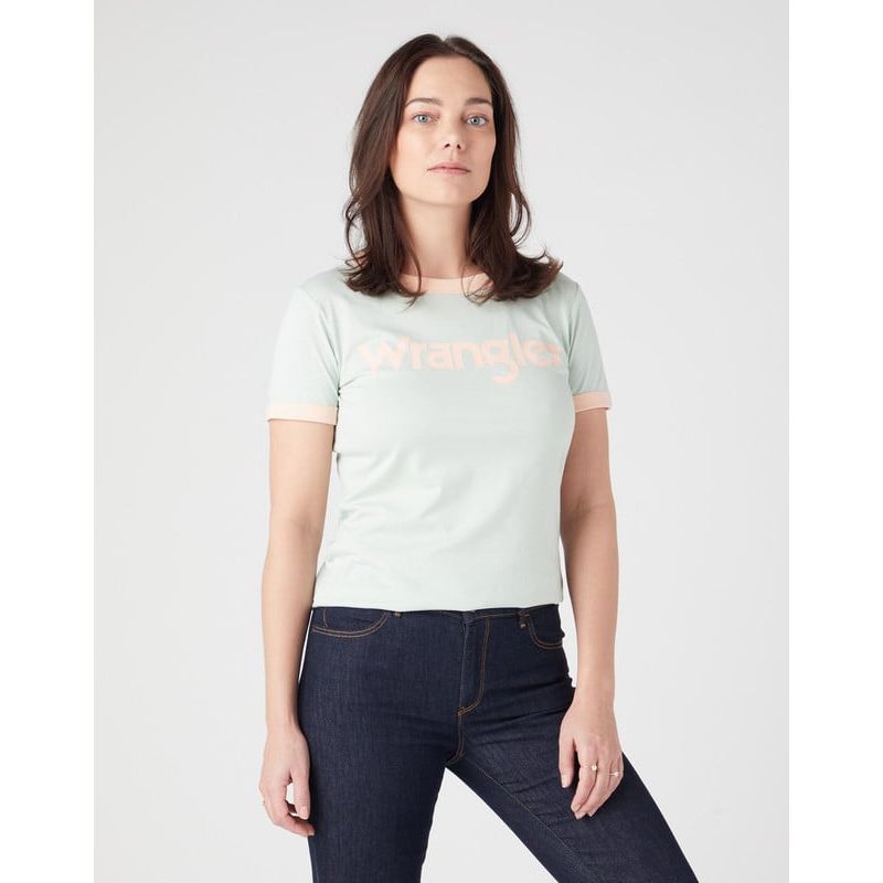 WRANGLER - Polera Regular Fit Ringer Tee Verde