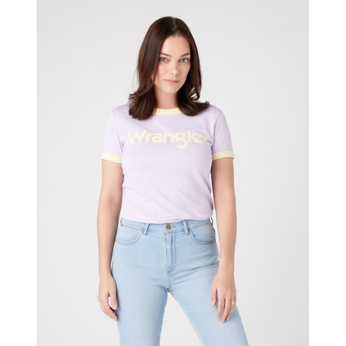 WRANGLER - Polera Regular Fit Ringer Tee Lila