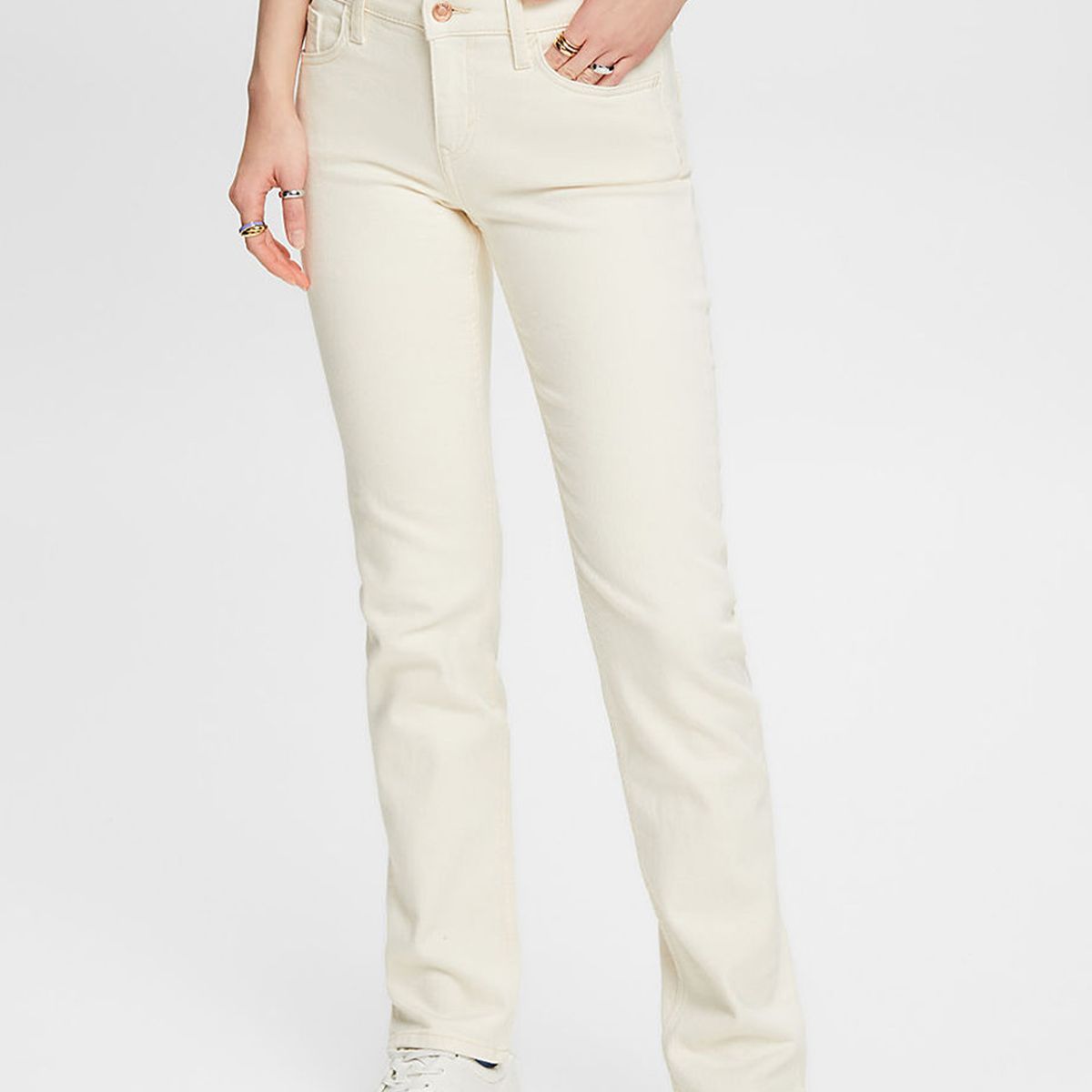 ESPRIT - Jeans De Corte Recto Y Tiro Medio Mujer Esprit ESPRIT