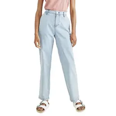 DOCKERS - Pantalón Mujer Chino Straight Fit Azul