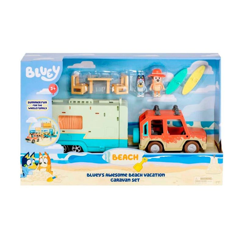 BLUEY - Bluey vacaciones en la playa caravana