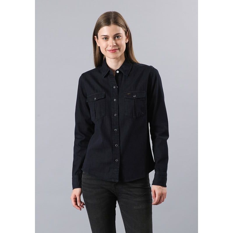 LEE - Camisa Regular Western Mujer Negro