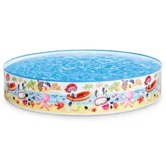 INTEX - Piscina Infantil Circular Animales del Mar 152x25 cm